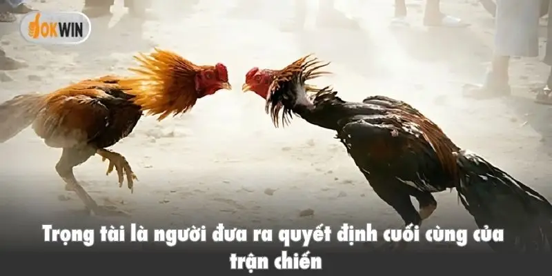 Trọng tài là người đưa ra quyết định cuối cùng của trận chiến