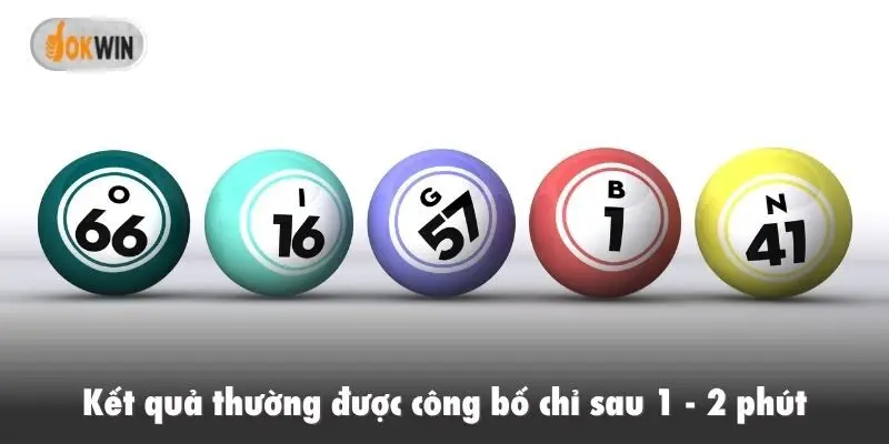 Kết quả thường được công bố chỉ sau 1 - 2 phút